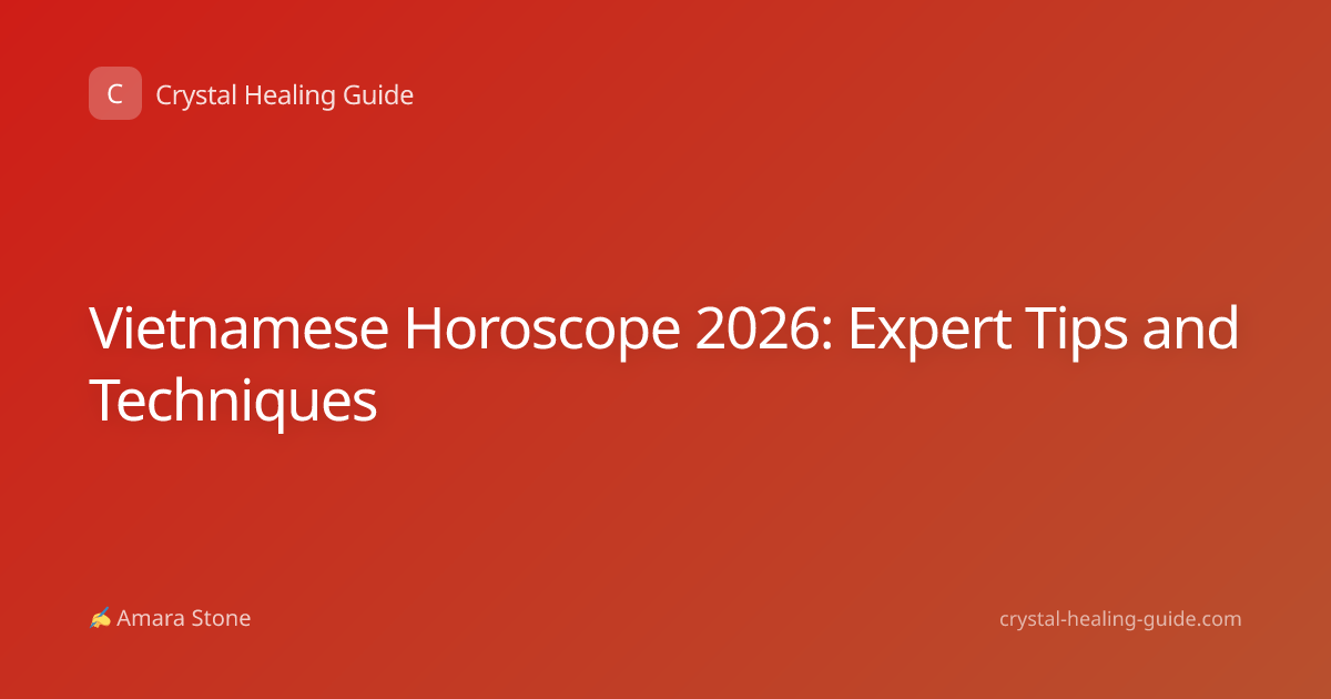 Vietnamese Horoscope 2026: Expert Tips and Techniques