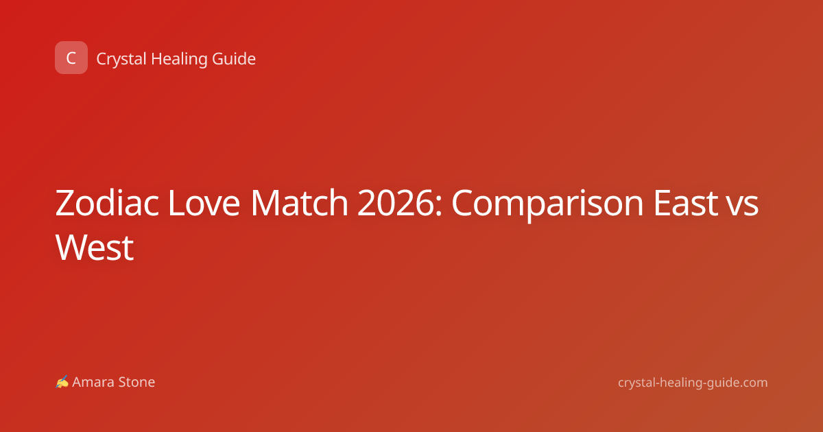 Zodiac Love Match 2026: Comparison East vs West